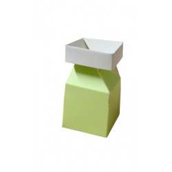 SCATOLA BICOLORE cm6x6 VERDE CHIARO non adatta sl contatto diretto alimenti [0190213-10.jpg]