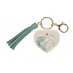 ---PORTACHIAVI CUORE AVORIO...