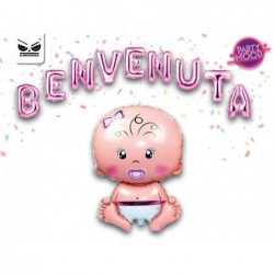 FOIL -BENVENUTA- CON BEBE	 40cm [8414143-00.jpg]