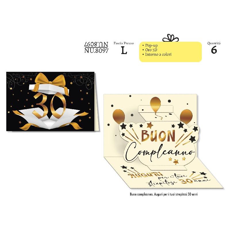AUGURICARD 30anni POP-UP ORO/NERO [2209132-00.jpg]