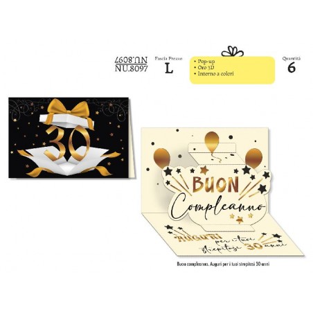 AUGURICARD 30anni POP-UP ORO/NERO [2209132-00.jpg]