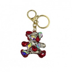 PORTACHIAVI ORSETTO DIAMANTI ROSSO [0300245-00.jpg]