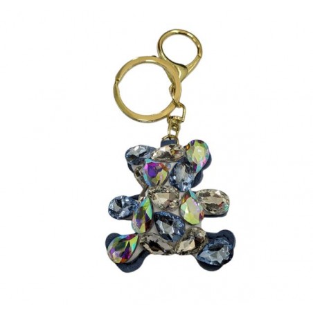 PORTACHIAVI ORSETTO DIAMANTI AZZURRO [0300247-00.jpg]