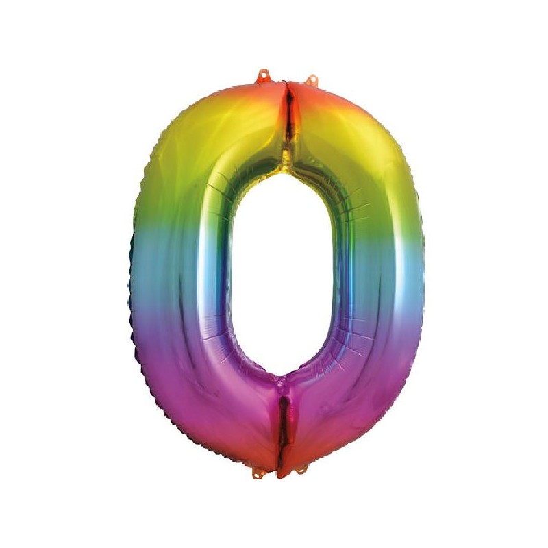 PALLONCINO FOIL 86cm ARCOBALENO Nr.0 [8417110-00.jpg]
