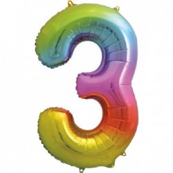PALLONCINO FOIL 86cm ARCOBALENO Nr.3 [8417113-00.jpg]