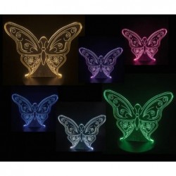 LAMPADA LED FARFALLA 20cm A PILE E USB [0030902-00.jpg]