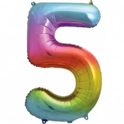 PALLONCINO FOIL 86cm ARCOBALENO Nr.5 [8417115-00.jpg]