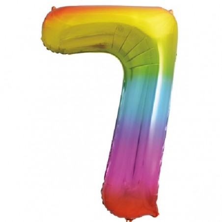 PALLONCINO FOIL 86cm ARCOBALENO Nr.7 [8417117-00.jpg]