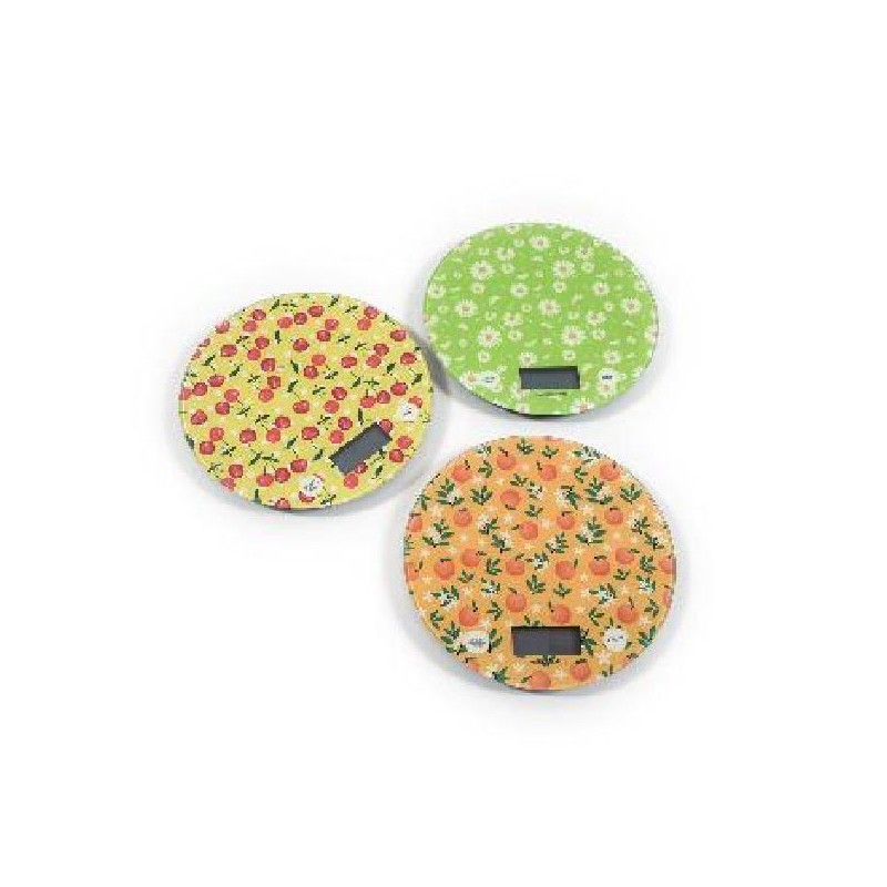 ---BILANCIA DA CUCINA DIGITALE 5kg d19cm FIORI/FRUTTA 3s [0031044-00.jpg]