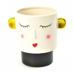 ---VASO IN CERAMICA OCCHI CHIUSI 16x15cm [0031287-00.jpg]