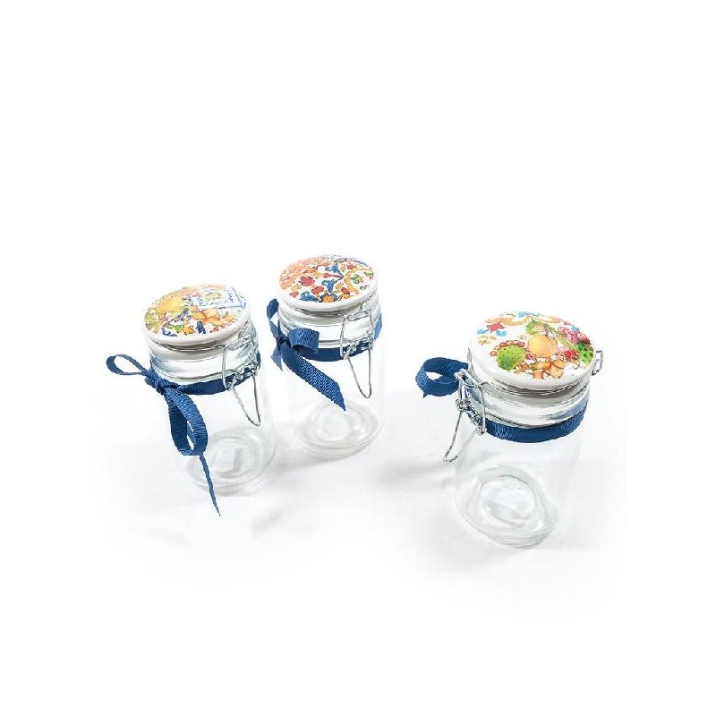 BARATTOLO VETRO MAIOLICA 250ml 12cm 3s [0038416-00.jpg]