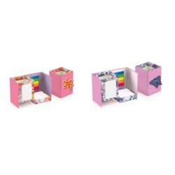 ---PORTAPENNE+PORTACUBO RICHIUDIBILE SEV POST-IT SEGNAPAGINA FARFALLE/FIORI [0040406-00.jpg]