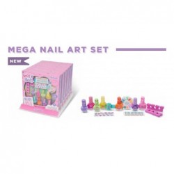 MEGA SET NAIL ART , 8smalti, separatore, gemme adesive, adesivi ruota [0042128-00.jpg]