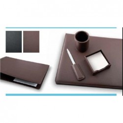 ---SET SCRIVANIA ECO PELLE MARRONE 61864 [0011036-00.jpg]