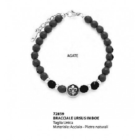 BRACCIALE URSUS ACCIAIO+PIETRE NERE NAT. [0072859-00.jpg]