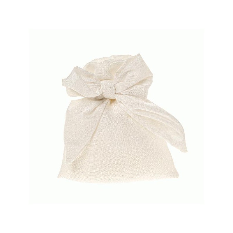 SACCHETTO BRILLO FIOCCO BIANCO cm10x12 [0180303-00.jpg]