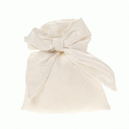 SACCHETTO BRILLO FIOCCO BIANCO cm10x12 [0180303-00.jpg]