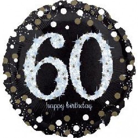 PALLONCINO FOIL 46cm NERO 60 ANNI [8423060-00.jpg]