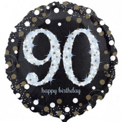 PALLONCINO FOIL 46cm NERO 90 ANNI [8423090-00.jpg]