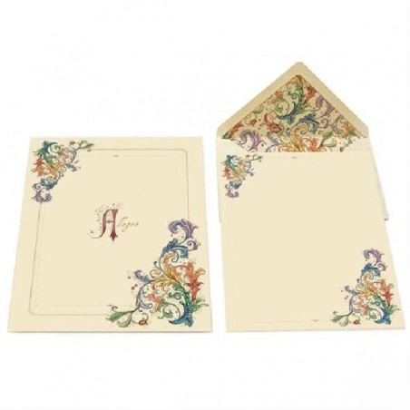 ALLEGRO 10 CARTONCINI E BUSTE 12X17 foglio 16,8x22,8cm  busta 17,5x12cm [2087431-00.jpg]