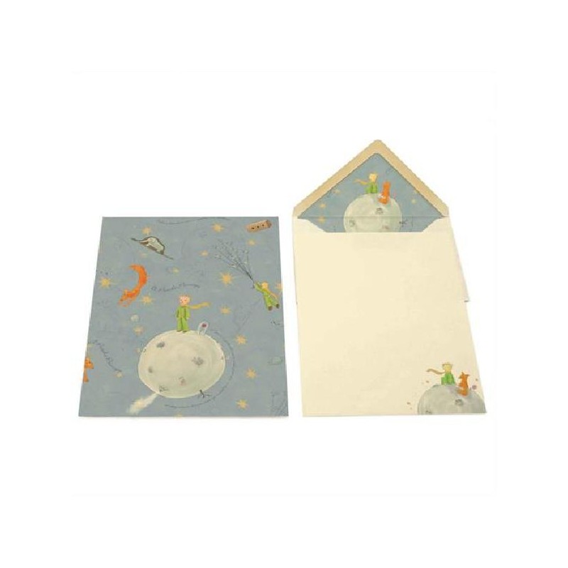 ---PICCOLO PRINCIPE  10 FOGLI E BUSTE 12 foglio 16,8x22,8cm  busta 17,5x12cm [2087437-00.jpg]