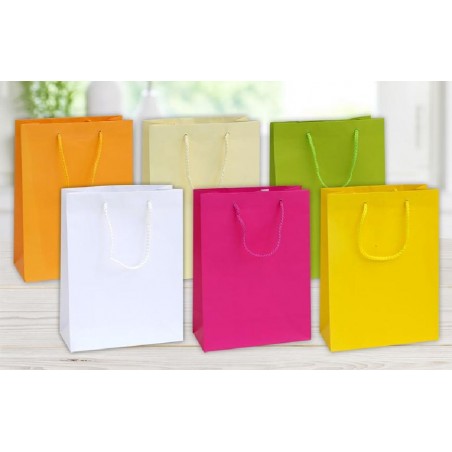 SHOPPER MANICO TESS.10x12+6 T/U CHIARI CARTA PLASTIFICATA in 6 COLORI [2630221-00.jpg]