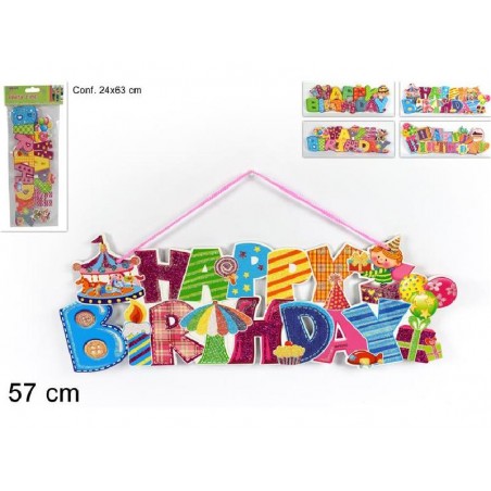 FESTONE CARTA HAPPY BIRTHDAY cm100x130 EFFETTO SHABBY,PALLONCINI COLOR [8840009-00.jpg]