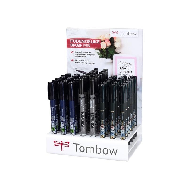 MARKER CALLIGRAFICO FUDENOSUKE 48pz COLORE NERO/GRIGIO [8078903-00.jpg]