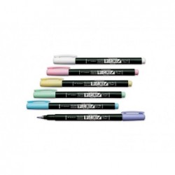 MARKER CALLIGRAFICO FUDENOSUKE 48pz COLORI PASTELLO [8078904-10.jpg]