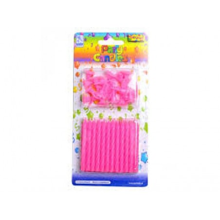 CANDELINE C/SOSTEGNO ROSA bli24pz [8840222-00.jpg]