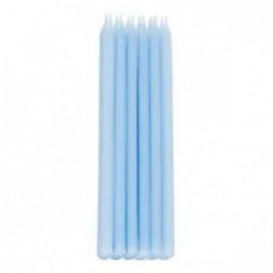 10 CANDELE SOSTEGNO CELESTE 15cm [8840223-00.jpg]