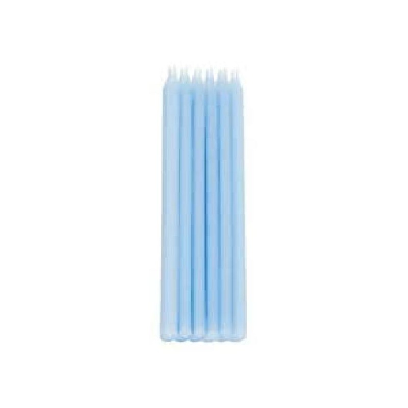 10 CANDELE SOSTEGNO CELESTE 15cm [8840223-00.jpg]