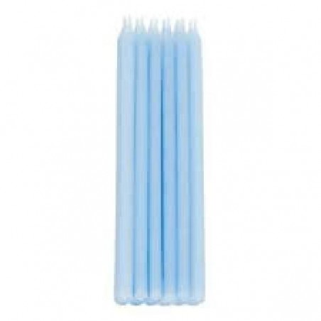 10 CANDELE SOSTEGNO CELESTE 15cm [8840223-00.jpg]