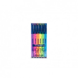 EVIDENZIATORE SLIM 6pz FLUO ColBOOK [COL23190-00.jpg]