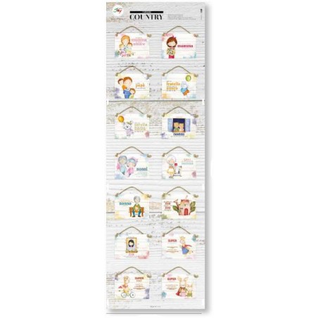 TARGA LEGNO COLOR APPENDIBILE 18x12cm [0031203-00.jpg]