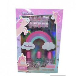 ---KIT PER UNGHIE UNICORNO CON 3 SMALTI, UNGHIE FINTE, LIMA [0012228-00.jpg]