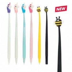 ---PENNA FUSTO SILICONE UNICORN&CUTIE NI INCHIOSTRO BLU 6 Sogg.Ass. PUNTA 0,7mm [1101057-00.jpg]