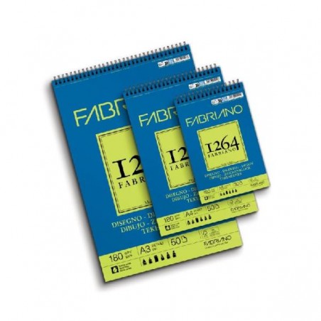 BLOCCO FABRIANO 1264 DISEGNO A3 SPIRALE CARTA 180gr BLOCCO 50fg [7706519-00.jpg]