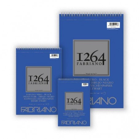 BLOCCO FABRIANO 1264 DIS.NERO A3 SPIRALE CARTA 200gr BLOCCO 40fg [7706520-00.jpg]