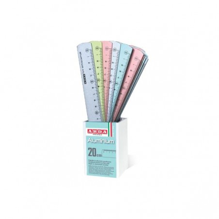 RIGHELLI ALLUMINIO 15cm PASTEL COLOR [8022103-00.jpg]