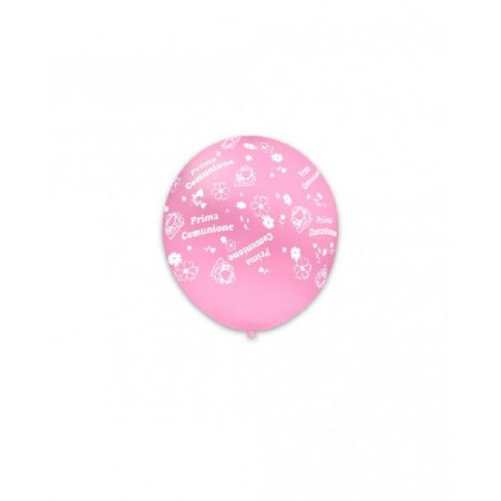 LATTICE 13cm COMUNIONE ROSA Stamp.100pz [8423347-00.jpg]