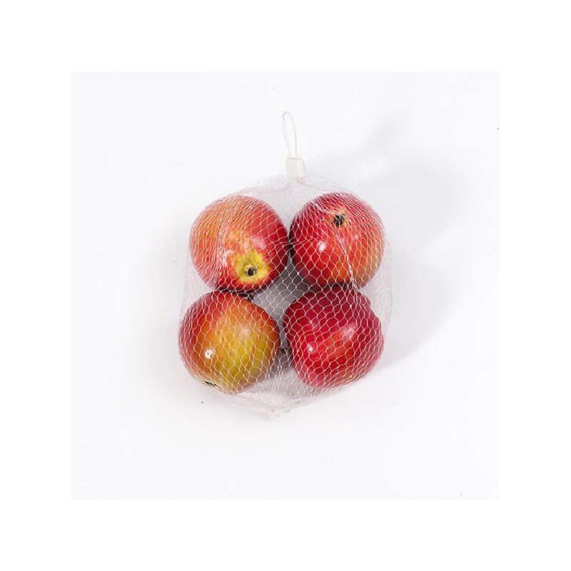 SACCHETTO 4 MELE ROSSE 6,5cm [9022038-00.jpg]