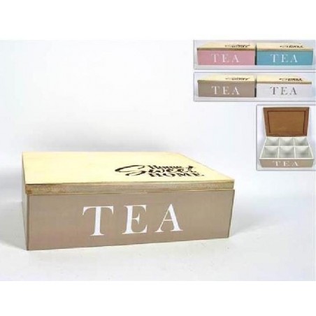 ---SCATOLA LEGNO THE 6 SCOMPARTI 16x24x7 [9023001-00.jpg]