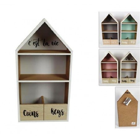 ---CASETTA LEGNO CON MENSOLE COLOR 20x39 [9023005-00.jpg]