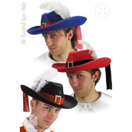 CAPPELLO MOSCHETTIERE FELTRO ADULTO [9030405-00.jpg]