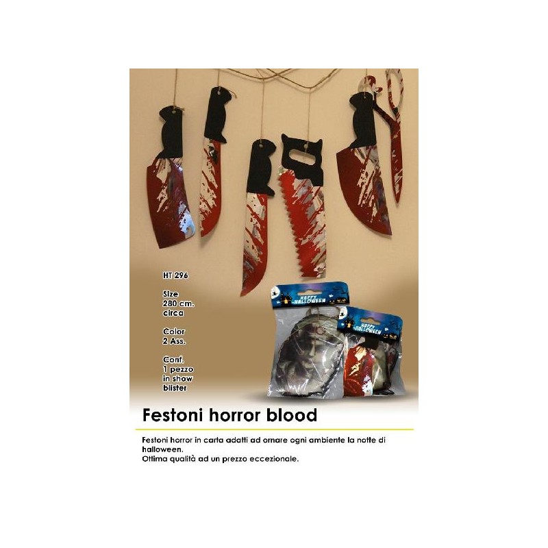 FESTONE TESTE/COLTELLI HORROR [9040318-00.jpg]