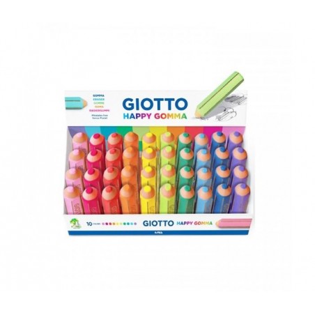 HAPPY-GOMMA GIOTTO 40pz FLUO [FILA233800-00.jpg]