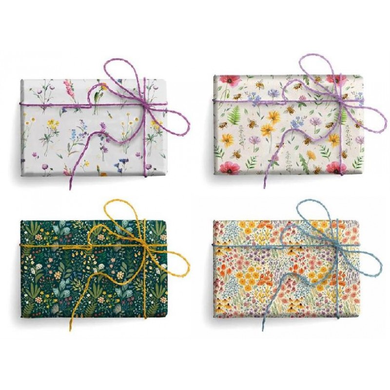 CARTAREGALO 70x100cm 40ff ORO FLOWERS [2620004-00.jpg]