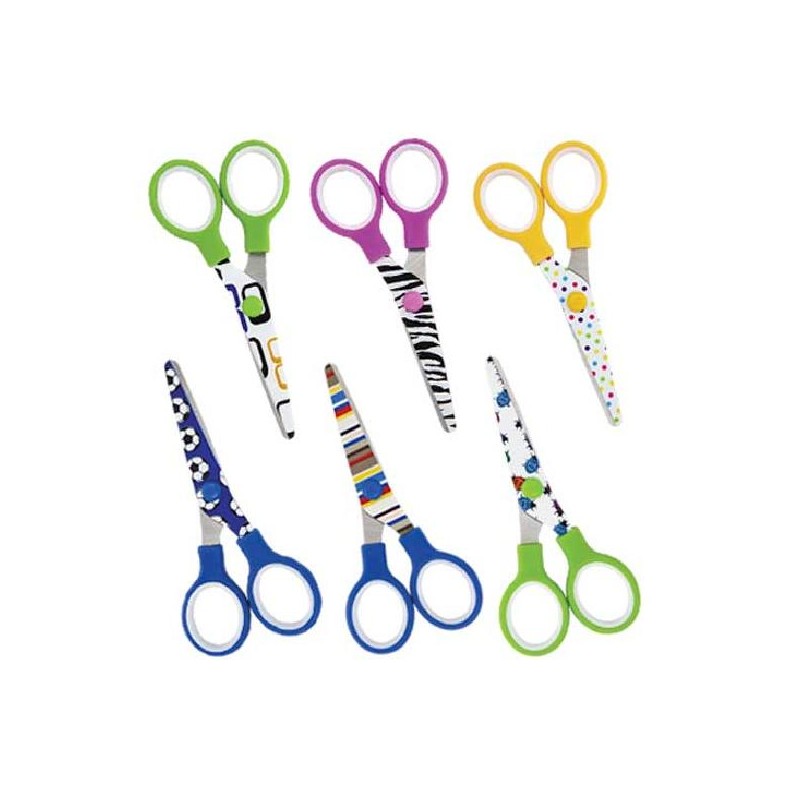 FORBICI BIMBI LAMA DECORATA 13cm 24pz [6075012-00.jpg]