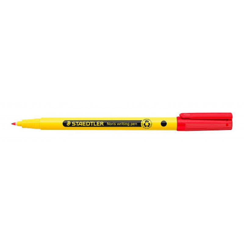 PENNA STAEDTLER 307 ROSSO FINELINER 0,6m PUNTA FELTRO FUSTO PLASTICA RECICLATA [1211080-00.jpg]